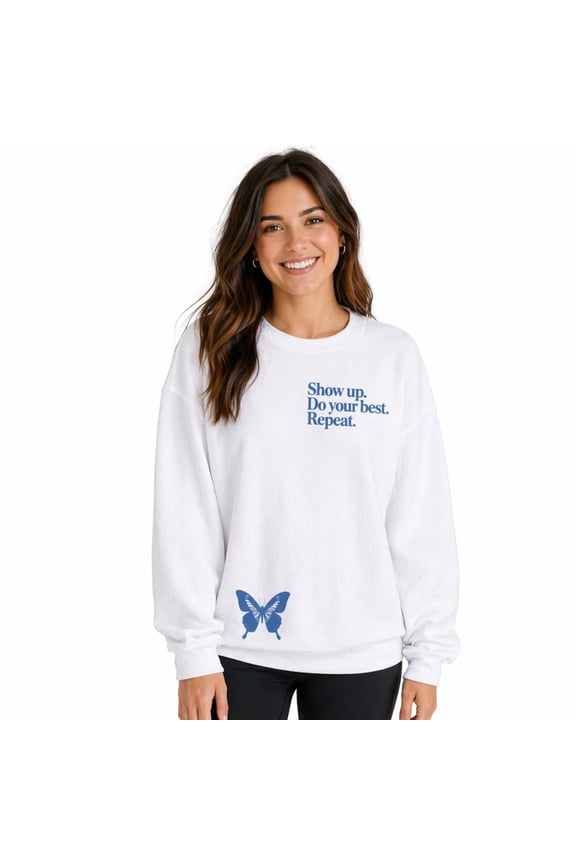 - Women's Do Your Best Butterfly Crewneck Sweatshirt
