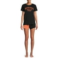 thumbnail image 1 of Grayson Social Women's and Women's Plus Sleep Halloween Short Sleeve Tee and Pajama Short Set, 2pc, 1 of 5