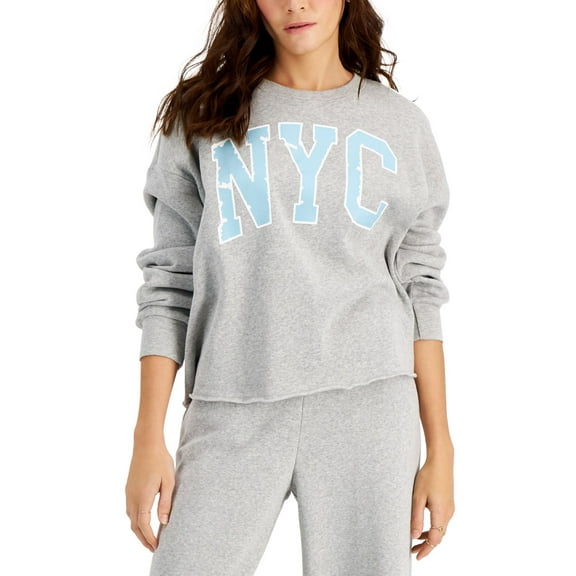 Grayson Threads Black Juniors NYC Sweatshirt,Grey,Small