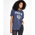 thumbnail image 1 of Grayson Threads Black Juniors' Yale Oversized Graphic-Print T-Shirt Size XS, 1 of 1