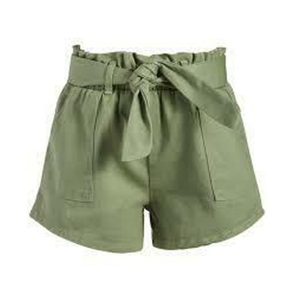 Grayson Threads Kids, The Label Big Girls Tie-Belt Cotton Twill Shorts