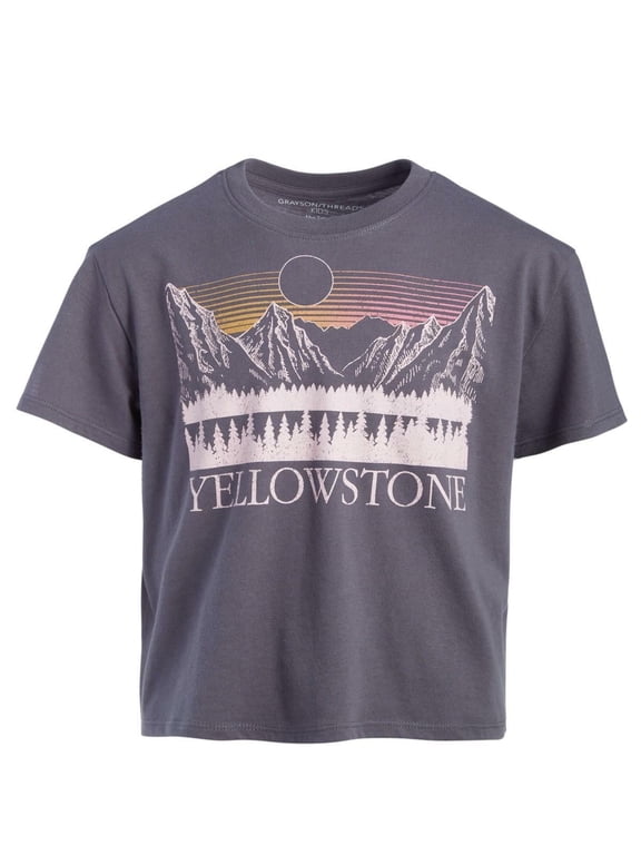 Kids, the Label Big Girls Yellowstone Graphic Short-Sleeve T-Shirt - Gray