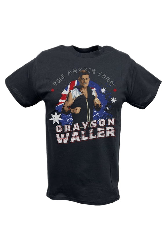 Grayson Waller The Aussie Icon Black T-shirt