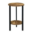 thumbnail image 1 of Graystone 24-inch Two-Tier Plant Stand in Nutmeg Wood Finish, 1 of 7