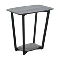thumbnail image 1 of Graystone End Table Weathered Gray: Mid-Century Modern Accent, Metal Frame, No Assembly Required, 1 of 3