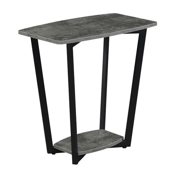 Convenience Concepts Graystone Chairside End Table with Shelf