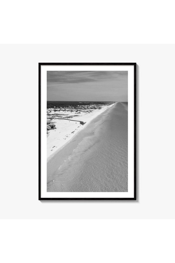 Grayton Beach Black And White Fine Art Photo Print 30A Florida, Unframed Paper Print