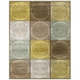 thumbnail image 1 of Grayton Lustrous Textured Floral Accent Rug, Brown/Gold/Green, 2ft-2in x 4ft, 1 of 2
