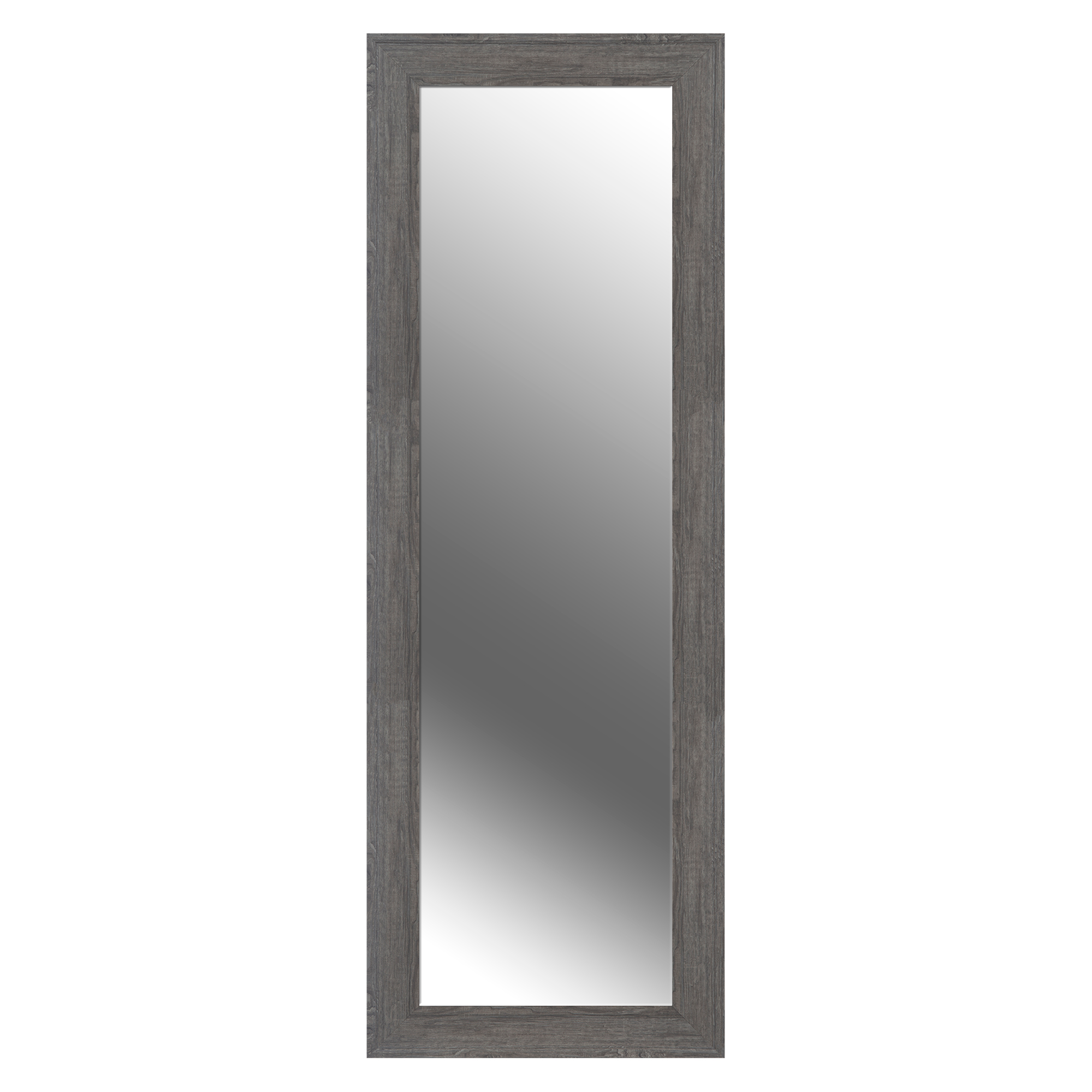 Graywash Woodgrain Framed Wall or Leaner Mirror 16"x57" by Gallery