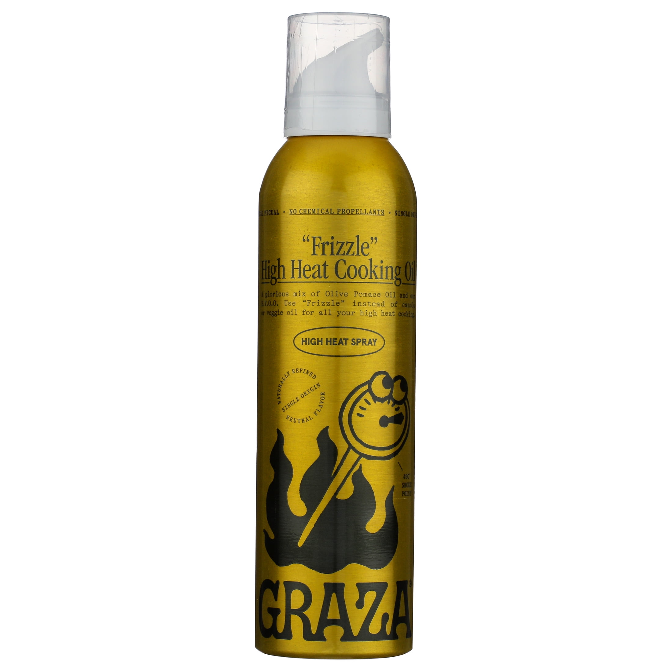 Graza, Frizzle High Heat Cooking Spray, 5oz, Neutral Olive Oil