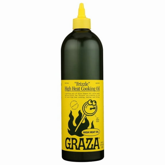 Graza Frizzle Squeeze Bottle for High Heat Cooking, 750ml