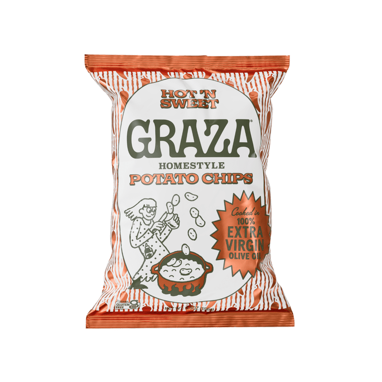 Graza Hot N' Sweet Homestyle Potato Chips, 5.5oz Bag - Walmart.com