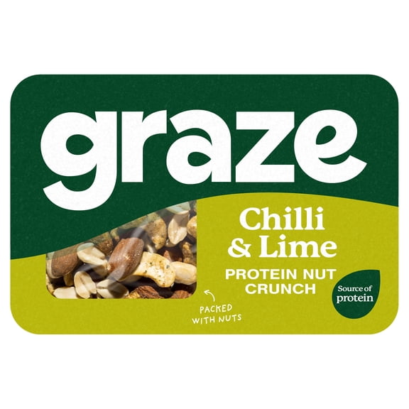 Graze Chilli & Lime Nuts 38G, Imported from Britain