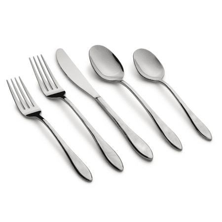 Graze by Cambridge Cassis Mirror 20-Piece Forged Stainless Steel Flatware Set (Service for 4)