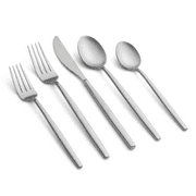 Graze by Cambridge Kiki 20-Piece Stainless Steel Satin Flatware Set (Service for 4)