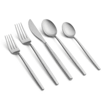 Graze by Cambridge Kiki Satin Forged Stainless Steel 20-Piece Flatware Set (Service for 4)