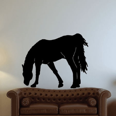 Grazing Horse Decal - 36 Inches