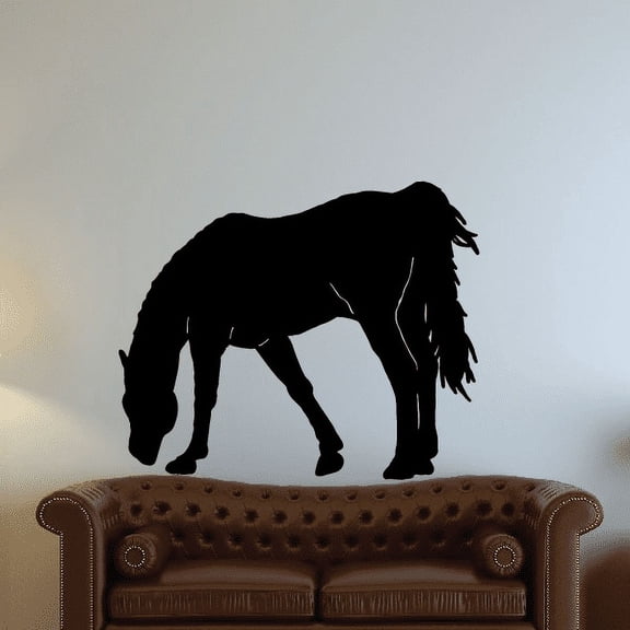 Grazing Horse Decal - 36 Inches