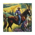 thumbnail image 1 of Grazing Horses Scene - Canvas, 1 of 10