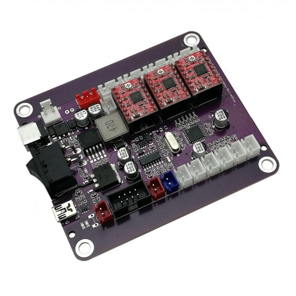 Grbl 1.1 3-axis Controller with Switch DIY 12-24V USB Power Port Laser Engraving Machine Control Board Support 12V TTL Laser
