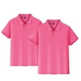 thumbnail image 1 of Grblisyd 2 Pack Boys' School Uniform Short Sleeve Polo Shirt Button Closure Moisture Wicking Performance Material Back to School Clothes, 1 of 4