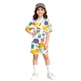 thumbnail image 1 of Grblisyd Back to School Girls Two Piece Sets Short Sleeve Tshirts Back to School Summer Outfits Size 6-14, 1 of 5