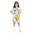 thumbnail image 1 of Grblisyd Back to School Girls Two Piece Sets Short Sleeve Tshirts Back to School Summer Outfits Size 6-14, 1 of 5