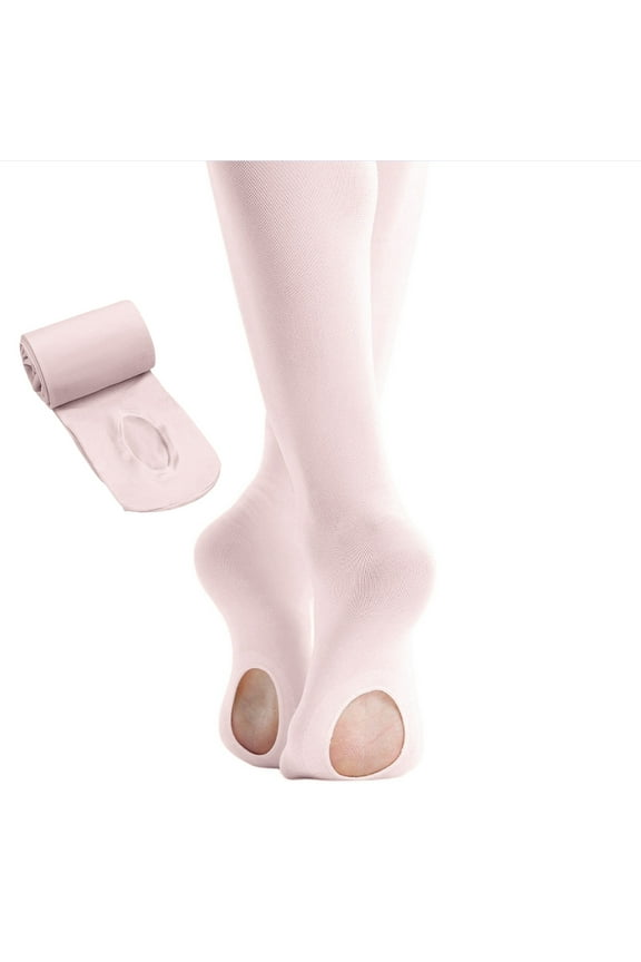 Ballet Tights for Girls - Ultra Soft Dance Tights Convertible Tight Pink 5-8 Y