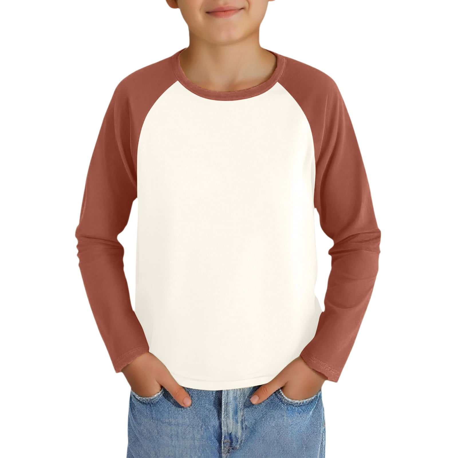 Grblisyd Boys Black Raglan Long Sleeve Shirt Trendy Plain Tee Shirts Crew  Neck Size 10-12 Cute Boys Tops Teen Boys Clothes Kids Fall Outfits ,Light  ..., image size:1600x1600