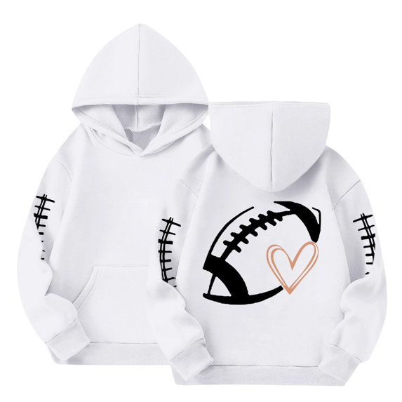 Grblisyd Boys Girls Baseball Sweatshirt Oversized Hoodies Kids Cute Funny Graphic Pullover Long Sleeve Athletic Sport Sweatshirts
