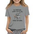 thumbnail image 1 of Grblisyd Boys Girls Shirts Back To School Kids Summer Cute Letter Print Tops Short Sleeve Crewneck Tees 5-14 Years, 1 of 3