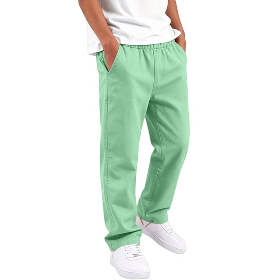 Grblisyd Boys Joggers Pants Baggy Sweatpants for Kids Elastic Waist Joggers Wide Leg Lounge Pants