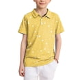 thumbnail image 1 of Grblisyd Boys' School Uniform Short Sleeve Polo Shirt Button Closure Comfortable Back to School Tops, 1 of 6