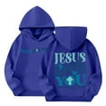 thumbnail image 1 of Grblisyd Christian Hoodies JESUS LOVES YOU Hoodie for Girls Christian Sweatshirt Religious Bible Verse Preppy Top, 1 of 6