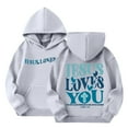 thumbnail image 1 of Grblisyd Christian Hoodies JESUS LOVES YOU Hoodie for Girls Christian Sweatshirt Religious Bible Verse Preppy Top, 1 of 6