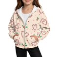 thumbnail image 1 of Grblisyd Christmas Zip Up Hoodies for Girls Kids Long Sleeve Comfy Jackets Hooded Sweatshirt for Fall Everyday Wear, 1 of 6