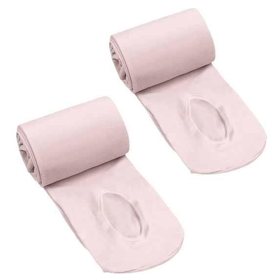 Grblisyd Convertible Tights with Self Knit Waistband for Girls Perfect for Dance Pink 3-5 Y