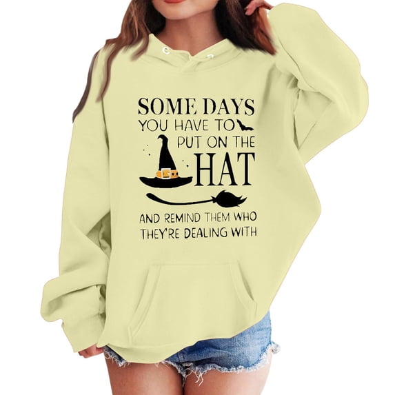 Grblisyd Cute Hoodies for Teen Girls Halloween Print Long Sleeve Pullover Workout Sweatshirts Fall Winter Clothes Size 10-12 Years