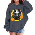 thumbnail image 1 of Grblisyd Cute Hoodies for Teen Girls Halloween Trendy Preppy Hooded Sweatshirts Oversized Long Sleeve Pullover Tops, 1 of 6