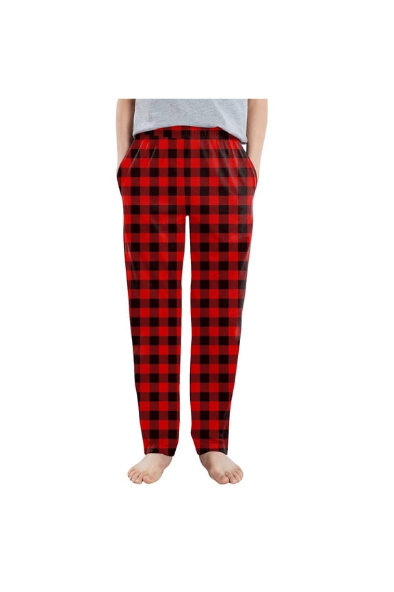 Cute Pajama Pants Wide Leg Casual Comfy Plaid Pjs Pants Fleece Christmas Pajama Pants Baggy Sleep Cute Bottoms With 2 Pockets Wine 130