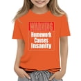 thumbnail image 1 of Grblisyd First Day of School Girls Boys T Shirts Kids Summer Letter Print Crewneck Tops Short Sleeve Cute Tees 5-14 Years, 1 of 4