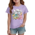 thumbnail image 1 of Grblisyd First Day of School Shirts for Girls Boys Kid Cute Cartoon Print Crew Neck Short Sleeve Back to School Top, 1 of 4