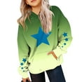 thumbnail image 1 of Grblisyd Girl's Cute Hoodies for Girls Kids 10-12 Hoodie Youth Long Sleeve Gradient Graphic Tween Tops Cute Sweatshirt Drawstring Pullover Trendy Kids Clothes Green 110, 1 of 5