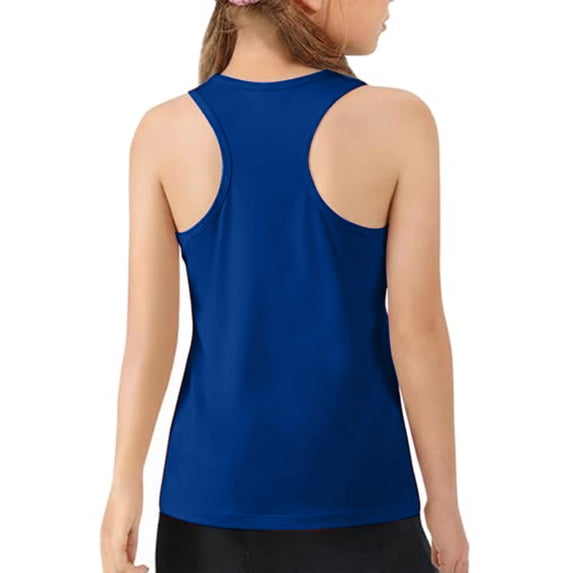 Grblisyd Girls Athletic Tank Tops Kids Racerback Sleeveless Workout Running Sports Shirts 1-13 Years