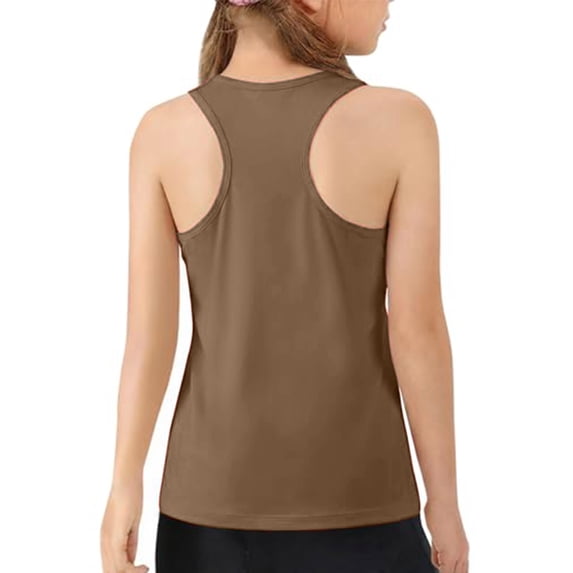 Grblisyd Girls Athletic Tank Tops Kids Racerback Sleeveless Workout Running Sports Shirts 1-13 Years