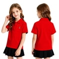 thumbnail image 1 of Grblisyd Girls Boys School Uniform Short Sleeve Polo Shirt Button Closure Comfortable & Soft Casual Back to School Clothes, 1 of 3
