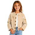 thumbnail image 1 of Grblisyd Girls Cardigan Sweater Button Down Long Sleeve Cute Knit Cardigans School Uniform Fall Kids Clothes Basic Layering, 1 of 6