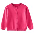 thumbnail image 1 of Grblisyd Girls Cardigan Sweater School Uniforms Button Long Sleeve Knit Tops Back to School Clothes, 1 of 4