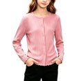 thumbnail image 1 of Grblisyd Girls Cardigan Sweater School Uniforms Casual Long Sleeve Button Knit Solid Sweaters Tops, 1 of 4