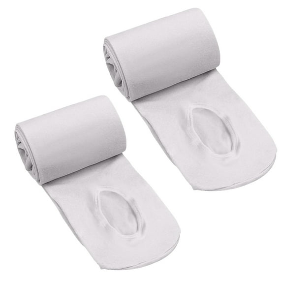 Grblisyd Girls Dance Ballet Tights Transition Leggings Ultra Soft Convertible Tights for Students (Toddler/Kids) White 8-12 Y